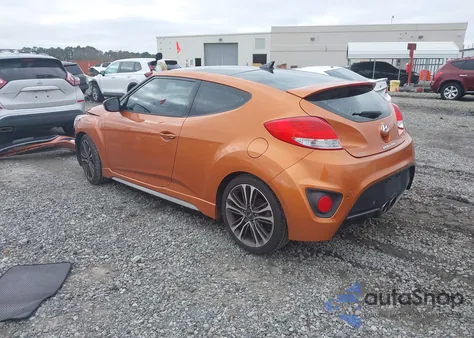 2016 Hyundai Veloster Turbo z USA, uszkodzony, nr VIN KMHTC6AE2GU282397